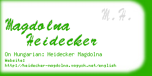 magdolna heidecker business card